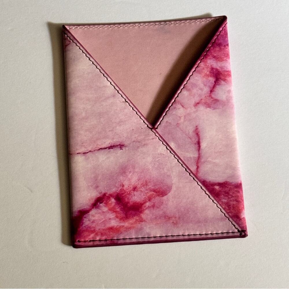 Eccolo  Pink Marble Passport Travel Vacation Sleeve Holder